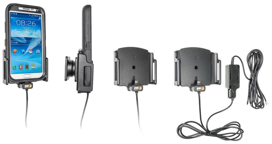 Brodit Festeinbau Halterung m-usb verstelb. 75-89/12-16mm