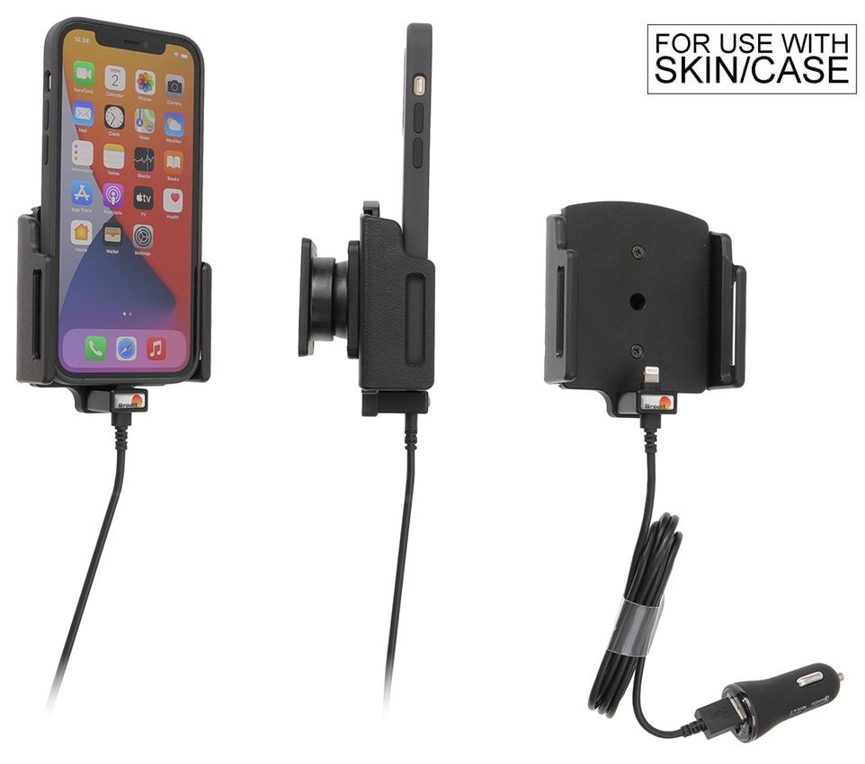 Brodit einstellbar(75-89/8-12mm)  iPh.12/13/14 USB sig