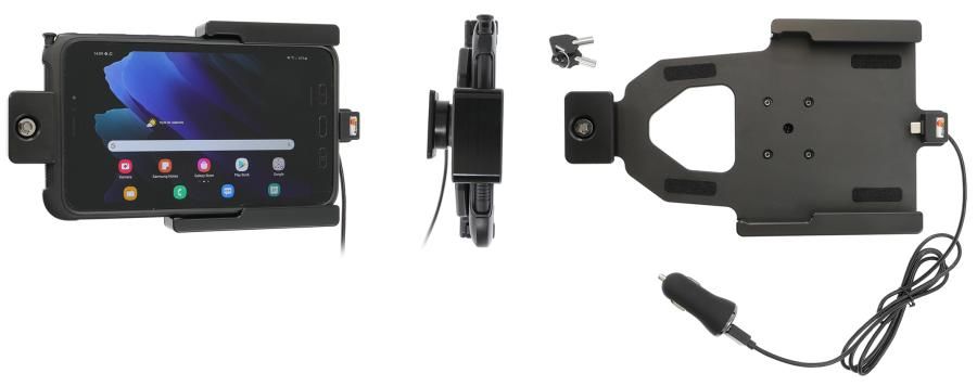 Brodit AH Samsung Tab Active 2/3 USB zig.stecker Schloss
