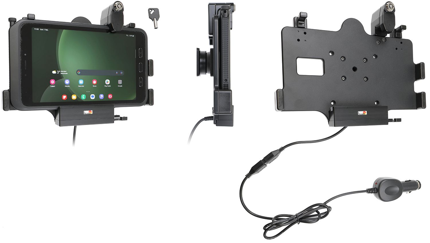 Brodit Aktive Halter Samsung Tab Active 3/5 zig.st. Schloss