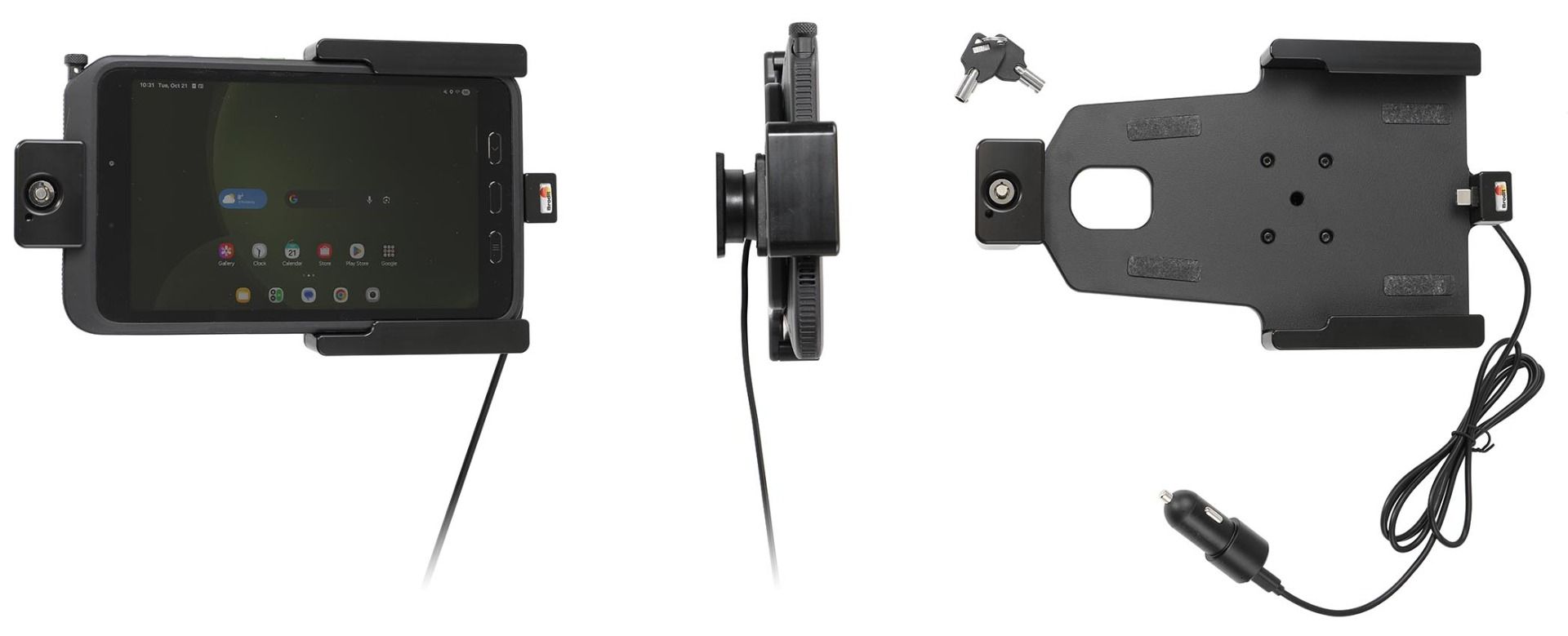 Brodit AH Samsung Tab Active 5 USB zig.stecker Schloss